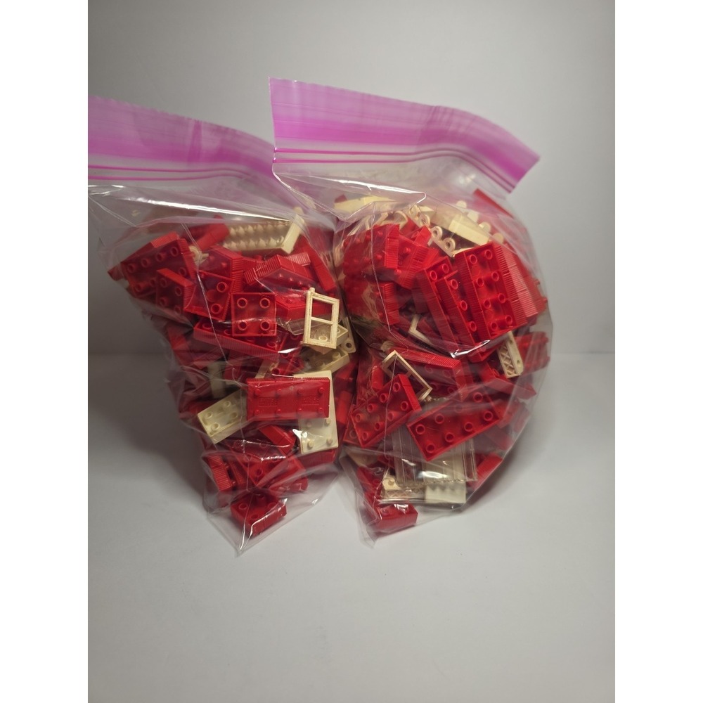 Vintage American Plastic‎ Bricks By Elgo 3 lbs door window etc Loose Lot